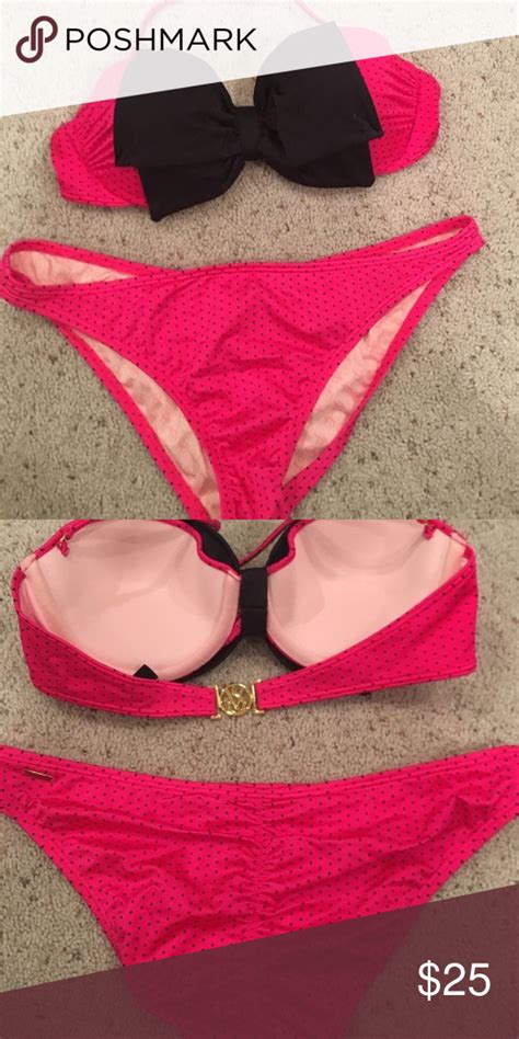 Victoria’s Secrete Bow Bikini 34b Medium Bikinis Bow Bikini Victoria S