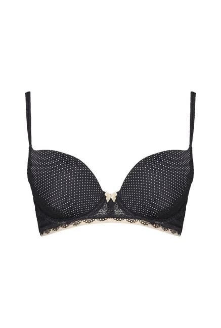 Buy Wunderlove By Westside Black Annika Push Up Bra Online At Best Prices Tata Cliq