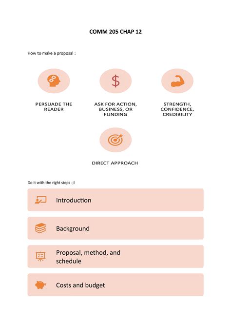Comm 205 Chap 12 Cours Note Comm 205 Chap 12 How To Make A Proposal