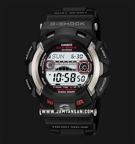 Casio G Shock GW 9110 1JF Gulfman 200M Tough Solar Digital Dial Black