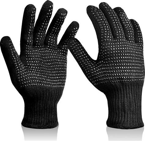 Sopito Heat Resistant Gloves With Silicone Bumps Professional Heat Gloves For Hair