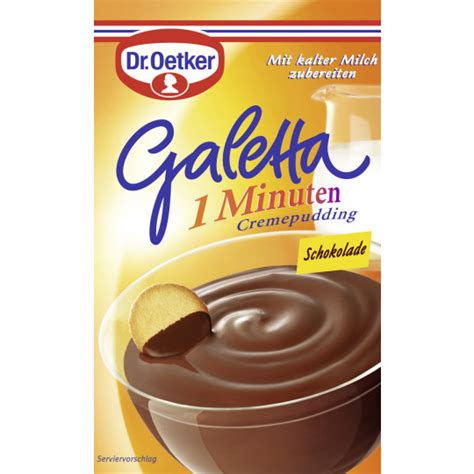 Edeka Dr Oetker Galetta Minuten Cremepudding Schokolade G