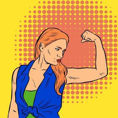 Strong Woman Pop Art Vector Art, Icons, and Graphics for Free Download