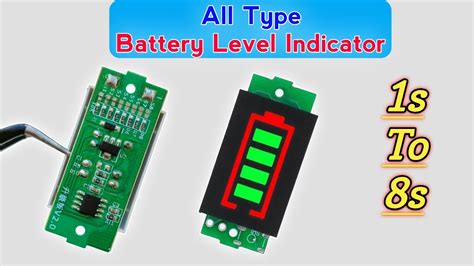 Lithium Battery Charging Module Battery Level Indicator Battery