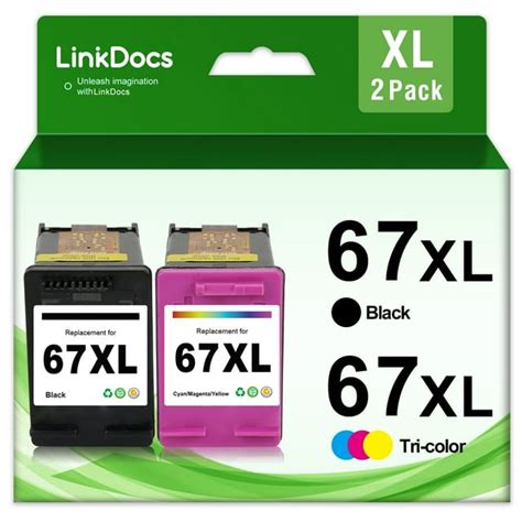 Hp 67xl Ink Cartridge High Yield Compatible With Deskjet Envy Pro Printers Black And Tri Color