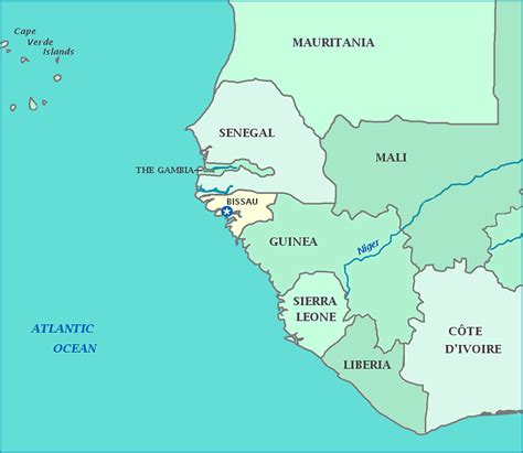 Map of Guinea-Bissau