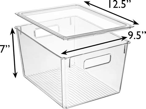 Buy ClearSpace Plastic Storage Bins With Lids X Large Perfect Kitchen