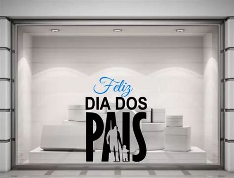 Adesivo Vitrine Dia Dos Pais Loja Shopping Decoração M12t1