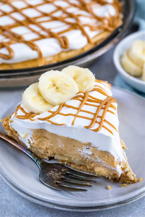 No Bake Peanut Butter Banana Cream Pie Recipe Crazy For Crust