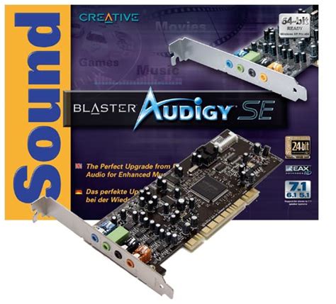 Creative Sound Blaster Audigy Se Carte M Re Achat Prix Fnac