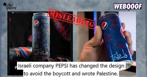 Fact-Check | Neither Is PepsiCo Israeli Company Nor Did They Change ...