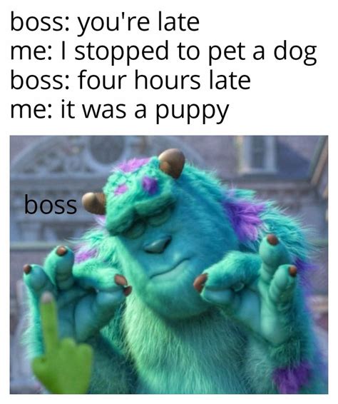 Puppy > Boss : r/memes