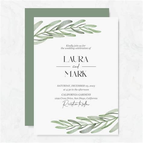 Premium Vector Premium Vector Wedding Invitation Template With