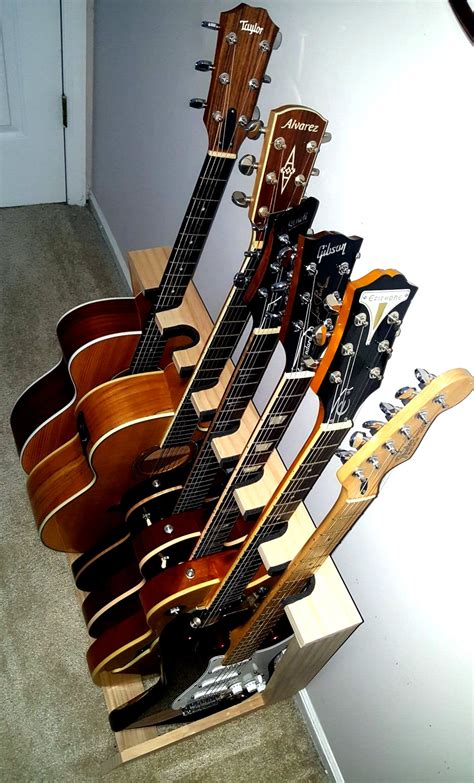 Guitar Rack Stand 7 Guitars Etsy