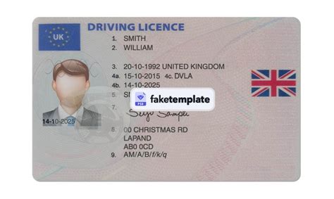 UK driver license Psd Template | Driving license, Psd templates, Driving