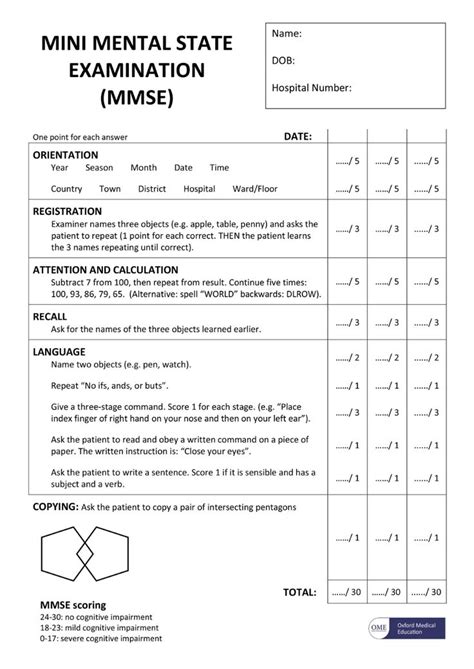 Moca blind scoring guidelines