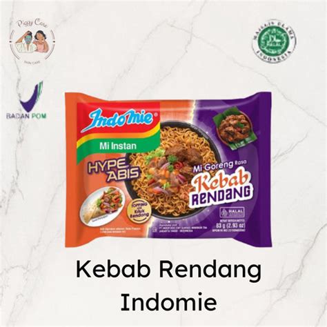 Jual Indomie Goreng Kebab Rendang Hype Abis Mie Instan Mi Goreng Gram