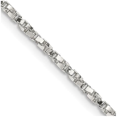 Sterling Silver 1 75mm Twisted Box Chain Unclaimed Diamonds