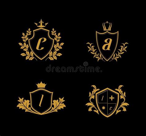 Luxury Crest Logo, Golden Crest Logo, Kingdom Logo royalty free ...