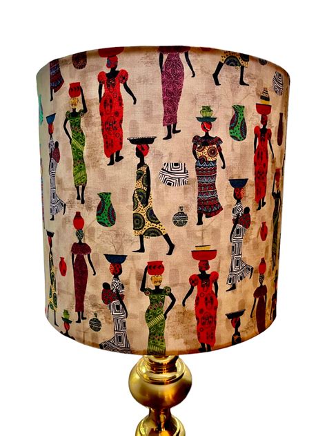 Lampshade Drum Lampshade African Lamp Shade Unique Lampshade Hand Made