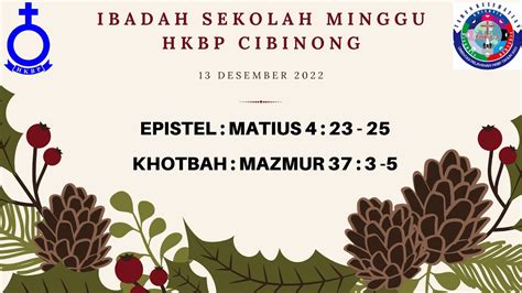 IBADAH LIVESTREAM SEKOLAH MINGGU HKBP CIBINONG RESSOR CIBINONG 13