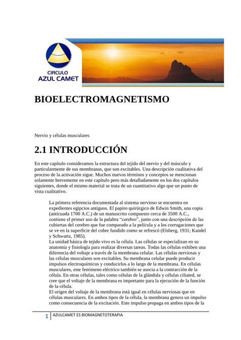 PDF BIOELECTROMAGNETISMO 2 1 INTRODUCCIÓN PDF file10 0 nanómetro