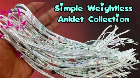 Weightless Silver Anklet Collection With Price Payal Design Kolusu