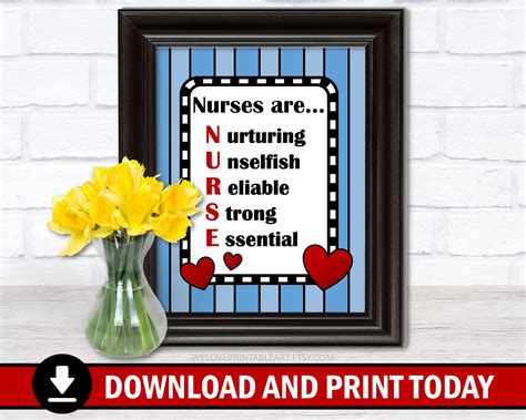 School Nurse Office Decor Printable Wall Art DIGITAL | Etsy