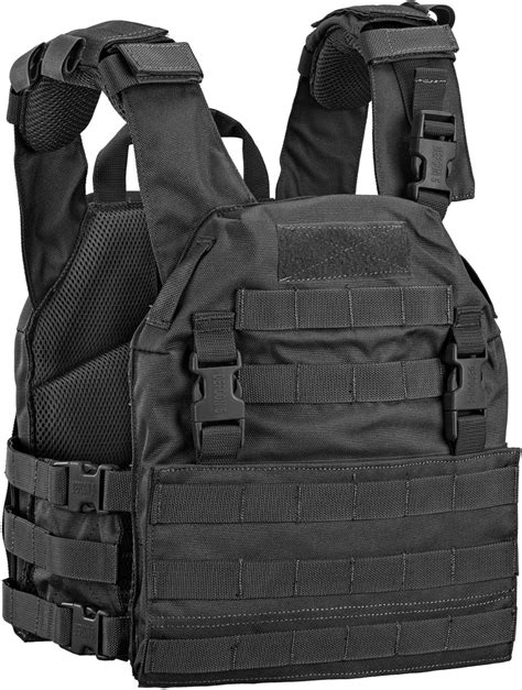 Defcon 5 Combat Tactical Vest Carrier Body Armor Thunder Black D5 Bav19 B Amazon It Sport E