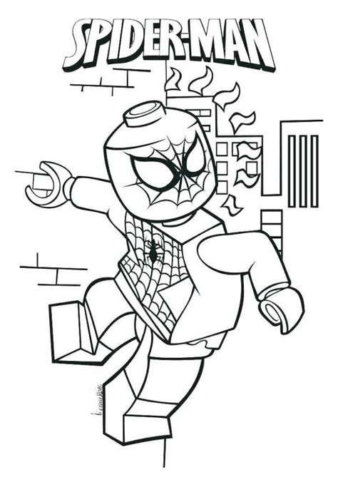 Lego Superhero Coloring Pages Dibujo Para Imprimir Lego Superhero