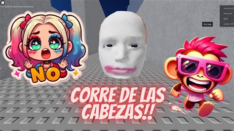 Corriendo De Las Cabezas Gigantes Roblox Con Mi Pap Youtube