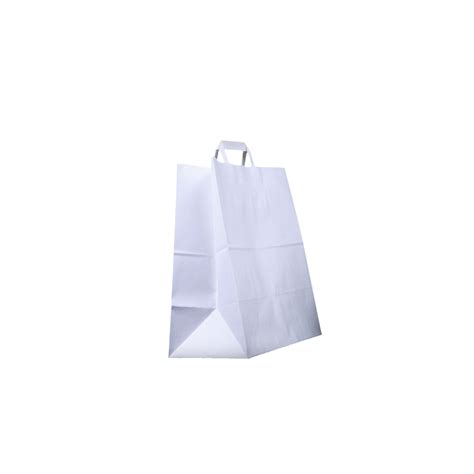 Bleached Kraft Sos Handled Bags Small H Pack