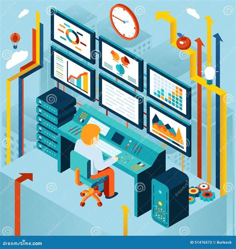 Financiële Analytics En Bedrijfsanalyse Vector Illustratie Illustration Of Informatie Diagram