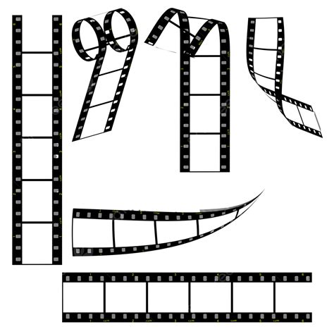 Film Set Sprockets Filmstrip Slide Roll Png Transparent Image And