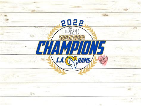 La Rams 2022 Super Bowl Champions Svg Layered Cut File For Cricut