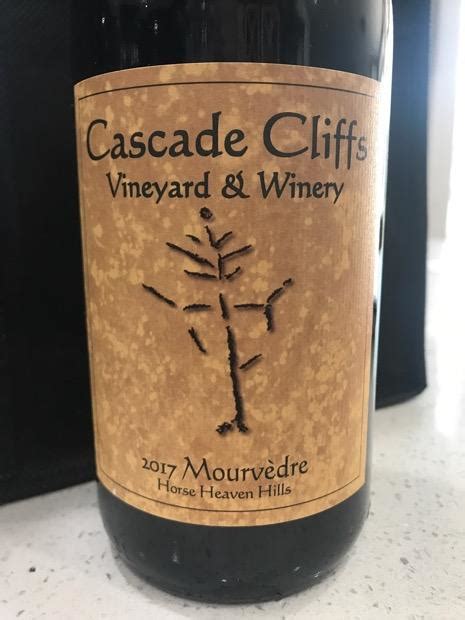 2017 Cascade Cliffs Mourvèdre Usa Washington Columbia Valley Horse