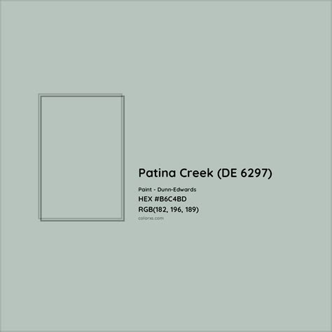 Dunn Edwards Patina Creek De Paint Color Codes Similar Paints