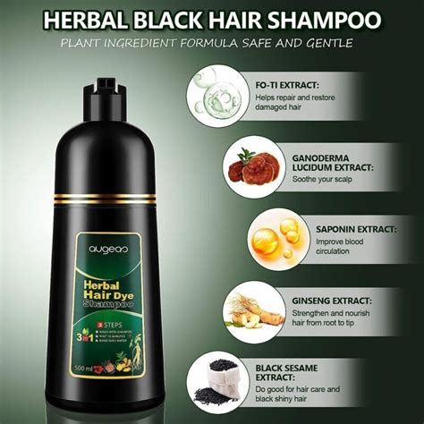 500ml Permanent Hair Dye Instant Fast Hair Dye Color Shampoos Natural Herbal Dye Ebay