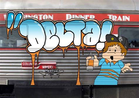 Train graffiti, Train, Graffiti