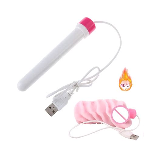 Exvoid Volwassen Producten Sex Winkel Vagina Warmer Zaklamp Usb Verwarming Rod Bar Masturbator