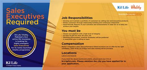 IGI Life Insurance Limited Jobs Sales Executive