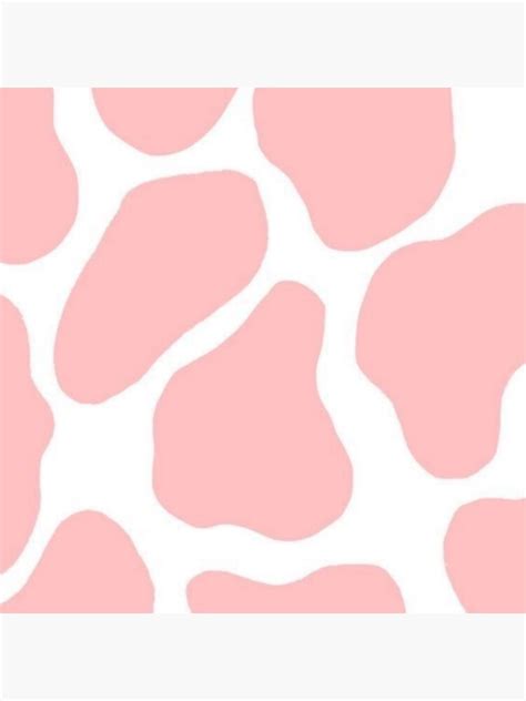 Pink Cow Print Sticker For Sale By Eva Aestheticcc Redbubble