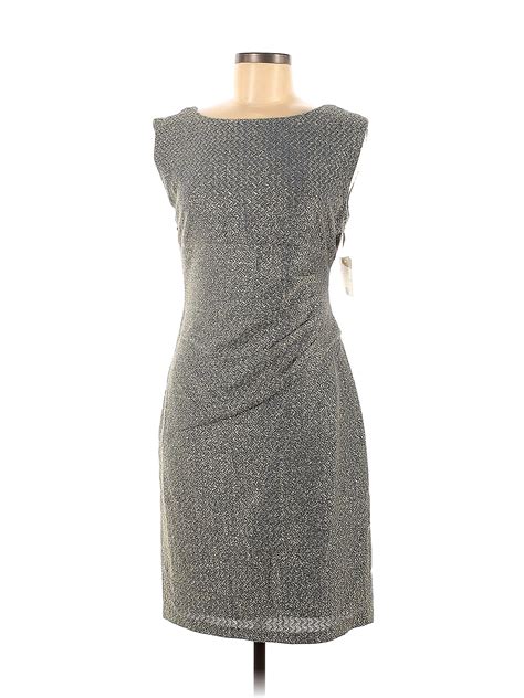 Donna Morgan Leopard Print Gray Casual Dress Size 8 25 Off Thredup