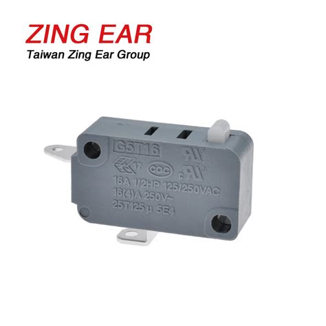 Micro Switch 16A 250V 125V 2 Terminal NO ZING EAR