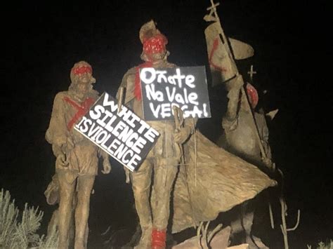 PHOTOS: Controversial Juan de Oñate statue is removed in Albuquerque ...