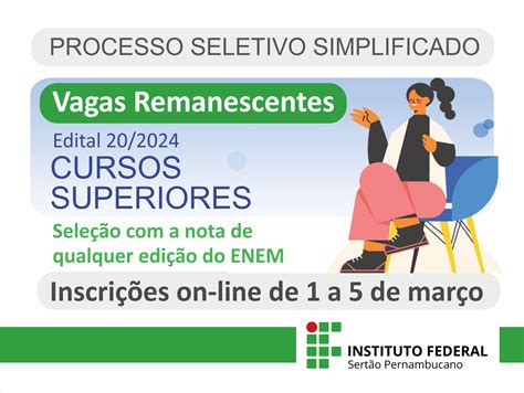 Ifsertãope Anuncia Abertura De 128 Vagas Complementares Para O Sisu