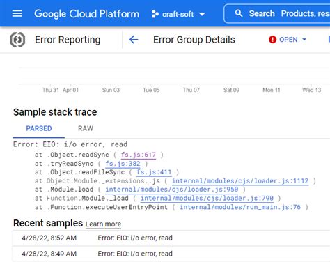 Node Js Google Cloud App Engine Node Js Error Eio I O Error