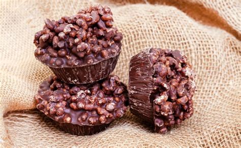 Galletas de arroz inflado con chocolate receta fácil