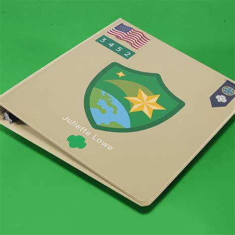 Girl Scout Troop Crest Binder Cover Cadette Senior - Etsy