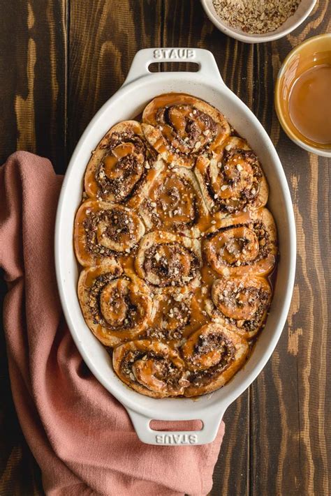 Chocolate Hazelnut Rolls Made Without Yeast Crumb Top Baking